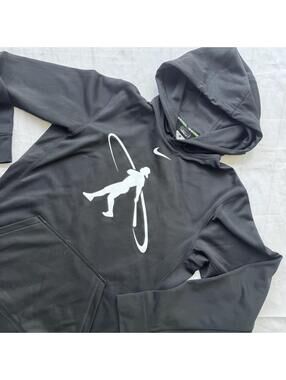 Nike Swingman Therma-FIT Hoodie Mens Small Black Baseball Graphic Pullover BSBL